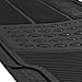 All Weather Solid Black Rubber Trimmable Front & Rear 3 Pieces Universal Car Van Truck Floor Mats Set