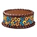 Chocolate Designer Print Crazy Dots 3 Strips of Edible Cake Art Images Made of Sugar - Simple & Easy To Use!