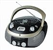 CMX CRC 7330 Stereo-Radiorekorder (UKW-/MW-Tuner, 80 Watt PMPO) schwarz/gold