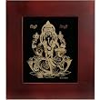 Gold Leaf Painting on Glass Desk Frame