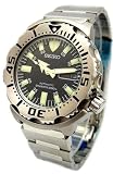Diver Automatic Seiko Black Monster Watch