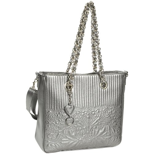 Jesselli Couture BUCO Chain Tote: Pewter Jesselli Couture BUCO Chain Tote: Pewter