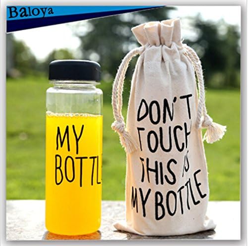 My Bottle with Gift Bag Korea Style Plastic Water Bottle Sport Lemon Juice Cicycle Cup Drinkware with Word 500ml
