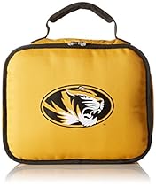 NCAA Missouri Tigers Lunchbreak Lunchbox, Yellow, 10.6