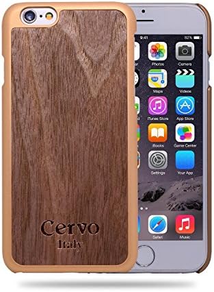 iPhone 6/6s Case,Nakcase Unique Triple Protection Shockproof, Slim Soft Hand Feeling,Real Wooden with Gold Bumper Case for iPhone 6/6S 4.7 Inch,Black Walnut