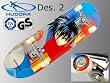Hudora Skateboard Instinct Des. 2, ABEC 1 Carbon, Ahornholz, T�V/GS, NEU
