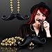 Hipster Mustache on Mardi Gras Bead Necklace (Set of 48)