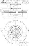 Brembo 25668 Front Disc Brake Rotor