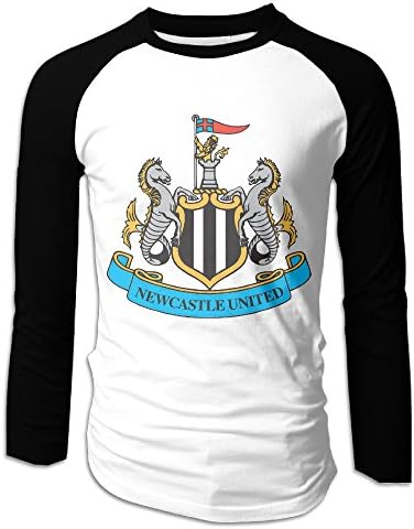SuperYY Men's Newcastle United Football Club Raglan Baseball T-Shirt