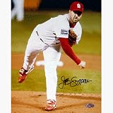 Jeff Suppan Autographed Game 4 World Series Pitching 16 x 20 Photograph (Unframed)