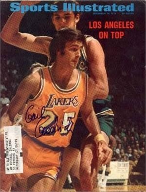 Gail Goodrich (Los Angeles Lakers) autographed Sports Illustrated Magazine