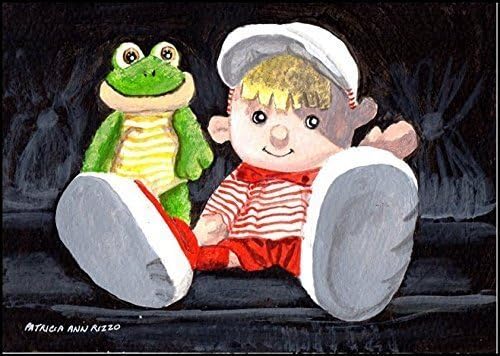 Original Acrylic Art - The Watchful Toys by Patricia Ann Rizzo