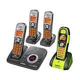 Uniden DECT 6.0 Interference-Free Expandable Digital Cordless Phone w/Answering System, 3 Handsets and Waterproof Handset