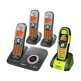 Uniden DECT 1580-4WXT Cordless Indoor/Outdoor 4 Handsets Phone System with Call ID and Digital Answering System
