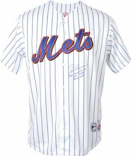 Tom Glavine Autographed Jersey | Details: New York Mets, 300 Win 8-5-07/Cy 1991/1998 & 1995 World Series MVP Inscription