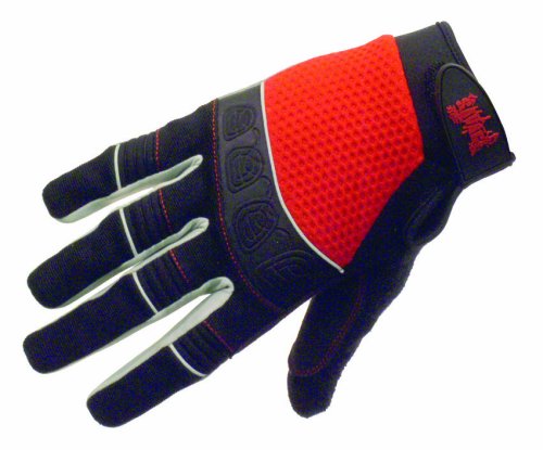 Savage Gravity BMx Mountain Bike Full Finger Gloves Red Large