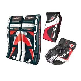 Click here to buy Tour Hockey 400 Senior Roller Hockey Goalie Pads.
