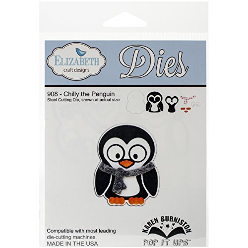 Elizabeth Craft Designs EC908 Metal Die-Chilly The Penguin