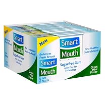 SmartMouth Sugarfree Gum, Great Mint Flavor, 12 packs