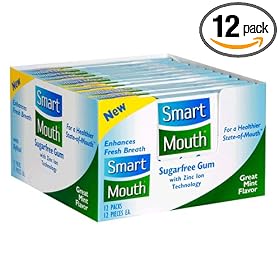 SmartMouth Sugarfree Gum, Great Mint Flavor, 12 packs SmartMouth Sugarfree Gum, Great Mint Flavor, 12 packs