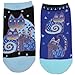 Laurel Burch Women's Indigo Cats 2 Pair Pack