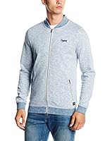 JACK & JONES Sudadera con Cierre (Gris Claro)
