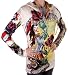 CHRISTIAN AUDIGIER Ed Hardy Womens Hoodie Sweatshirt Jacket Shirt Tattoo Winter White