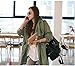 Ninimour- Womens Punk Hooded Coat Trench Outerwear Jacket (Skull) (army green)