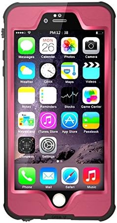 iPhone 6s Plus Waterpoof Case, iPhone 6 Plus Waterproof Case GOGOM Waterproof Shockproof Snowproof Dirtpoof Full Sealed Protective Case Cover for Apple iPhone 6s Plus/ iPhone 6 Plus 5.5 Inch (Pink)