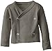 L'ovedbaby Unisex-Baby Newborn Organic Wrap Shirt, Gray, 3/6 Months