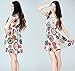 Lookatool 1pc Women Summer Sunflower Beach Mini Dress (S)