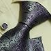 Grey flower Paisleys designer necktie hanky set Florals Purple wedding gifts mens accessories H6033