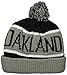 47 Brand Hats Men's The Oakland Raiders Calgary Pom Beanie