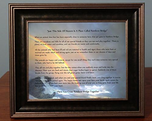 Rainbow Bridge Poem &amp; Personalized Photo Sympathy Gift