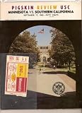 1965 Minnesota vs USC game Program 9/17/65 with ticket stub