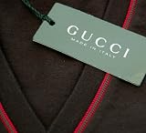 Gucci - Men's Gucci Shirt - Black Long-Sleeved V-Neck (Authentic GI301 Apparel)