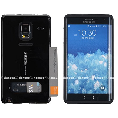 Galaxy note edge case,[black] guardful [shockproof] credit card c…