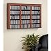 Prepac Cherry Large Capacity Hanging Wall Media (DVD,CD,Games) Storage
