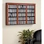Prepac Cherry Large Capacity Hanging Wall Media (DVD,CD,Games) Storage