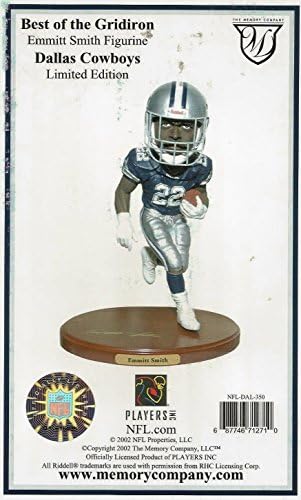 2002 Emmitt Smith Dallas Cowboys 8" Limited Edition Figure - Only 5000 Made!