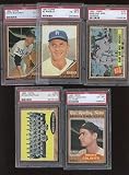 1962 Topps Baseball Card Lot 5 Different All PSA Graded - MLB Baseball Cards