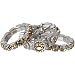 November Birthstone Topaz Crystal Stacking Stretch Ring Trio