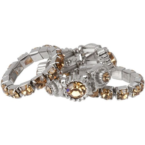 November Birthstone Topaz Crystal Stacking Stretch 