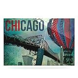 UPC 640213000215 product image for Kess InHouse iRuz33 Chicago Aluminum Floating Art Panels, 24 by 36-Inch | upcitemdb.com