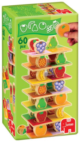 Childrens Toyshop  Spielwaren : Jumbo Spiele 18015 - Früchteturm aus Holz