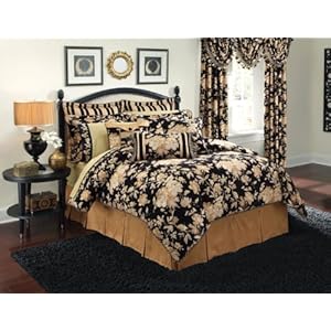 Croscill Home Pomegranate Queen Comforter Set Ebony