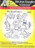 Woodland Critters Aunt Martha's Hot Iron Cross Stitch Embroidery Transfer