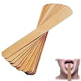 100x WOODEN TONGUE DEPRESSORS HIGH QUALITY WOOD MULTI USE WAXING SPATULA Fusion(TM)
