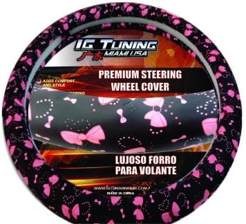 Steering Wheel Cover Pink Ribbon
