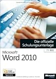 Produkt-Bild: Microsoft Word 2010 - Die offizielle Schulungsunterlage (77-881)
